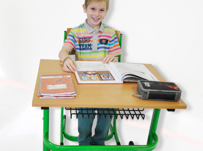 Školní nábytek - plochooválný profil
